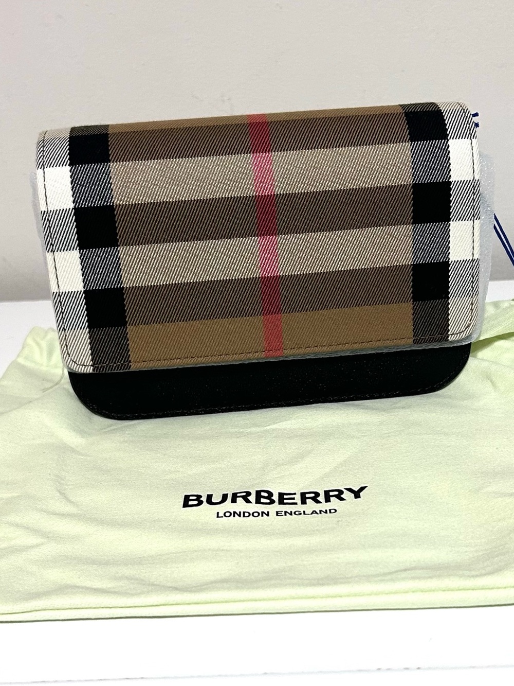 NWT Authentic Burberry Madison Clutch Or Crossbody Bag